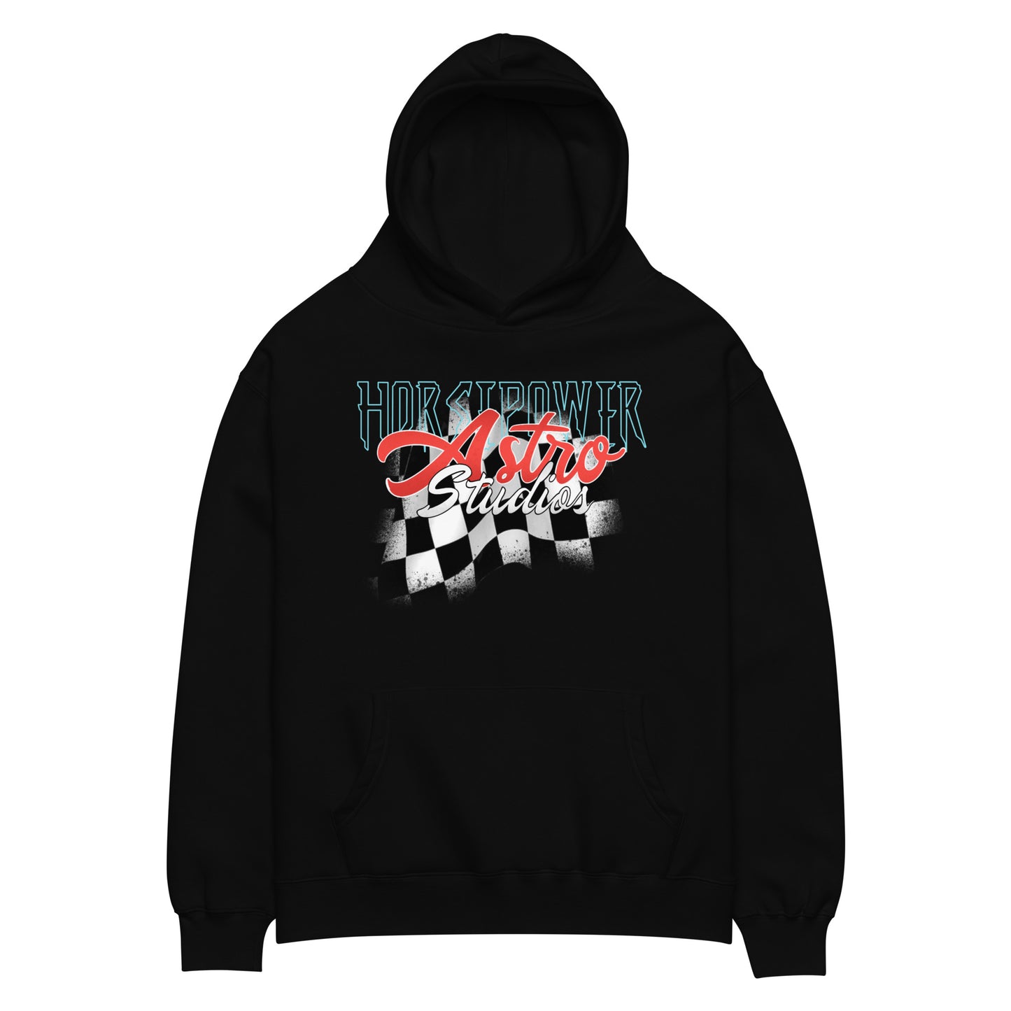 HOODIE ‘HORSEPOWER’ BLACK